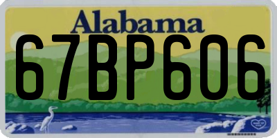 AL license plate 67BP606