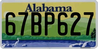 AL license plate 67BP627