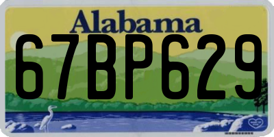 AL license plate 67BP629
