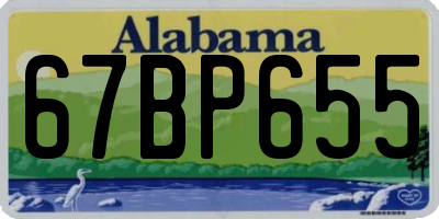AL license plate 67BP655