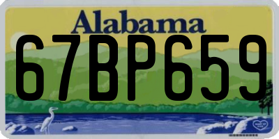 AL license plate 67BP659