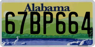 AL license plate 67BP664
