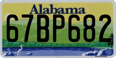 AL license plate 67BP682