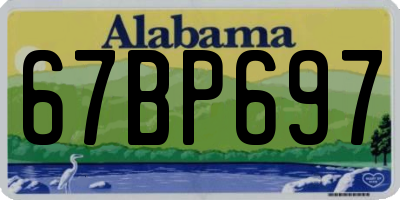 AL license plate 67BP697