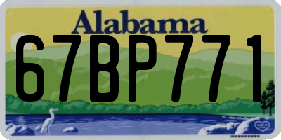 AL license plate 67BP771