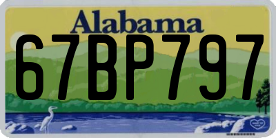AL license plate 67BP797