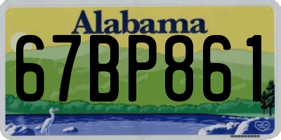 AL license plate 67BP861