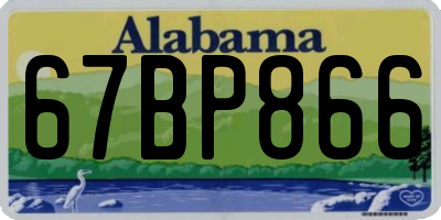 AL license plate 67BP866