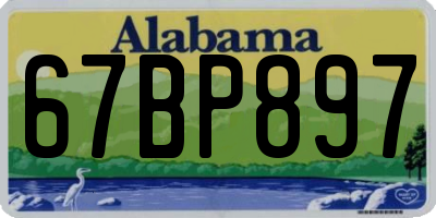 AL license plate 67BP897