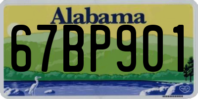 AL license plate 67BP901
