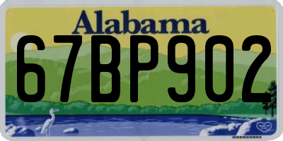 AL license plate 67BP902
