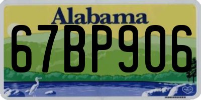 AL license plate 67BP906