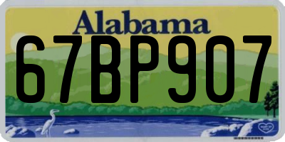 AL license plate 67BP907