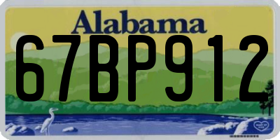 AL license plate 67BP912