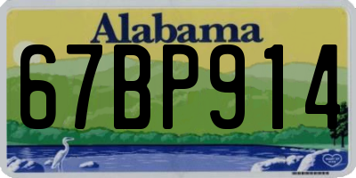 AL license plate 67BP914