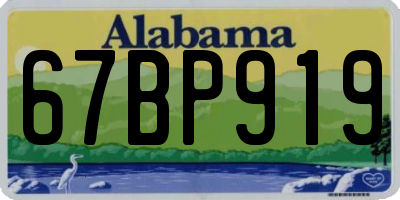 AL license plate 67BP919