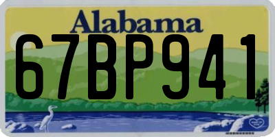 AL license plate 67BP941