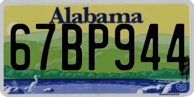AL license plate 67BP944