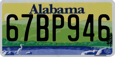 AL license plate 67BP946