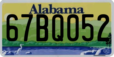 AL license plate 67BQ052