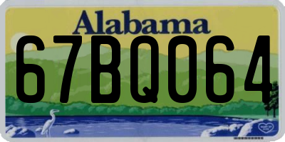 AL license plate 67BQ064