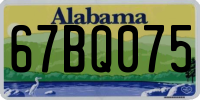 AL license plate 67BQ075