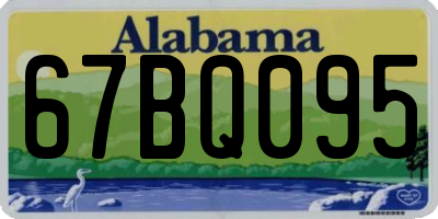 AL license plate 67BQ095