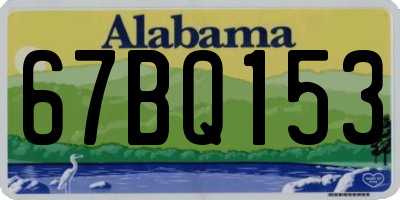 AL license plate 67BQ153