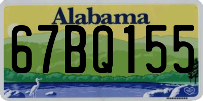 AL license plate 67BQ155