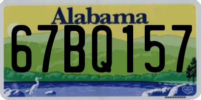 AL license plate 67BQ157