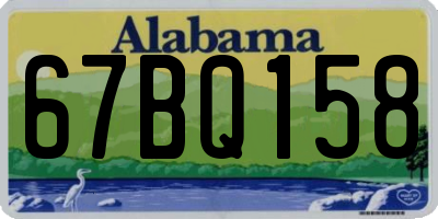 AL license plate 67BQ158