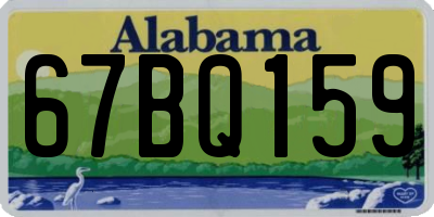AL license plate 67BQ159