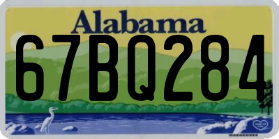 AL license plate 67BQ284