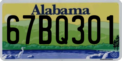 AL license plate 67BQ301
