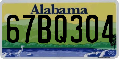 AL license plate 67BQ304