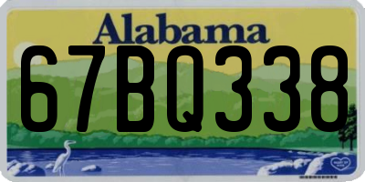 AL license plate 67BQ338