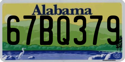 AL license plate 67BQ379