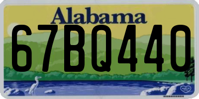 AL license plate 67BQ440