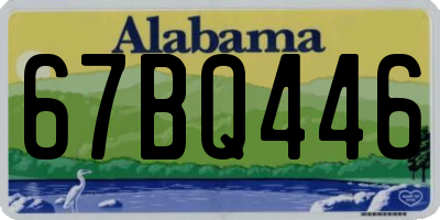 AL license plate 67BQ446