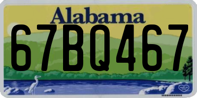 AL license plate 67BQ467