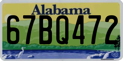 AL license plate 67BQ472