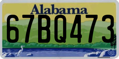 AL license plate 67BQ473