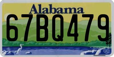 AL license plate 67BQ479