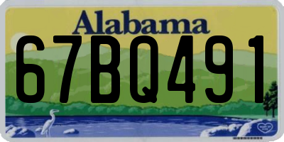 AL license plate 67BQ491