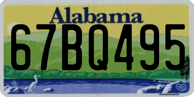 AL license plate 67BQ495