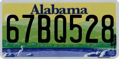 AL license plate 67BQ528