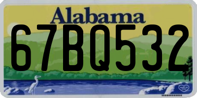 AL license plate 67BQ532