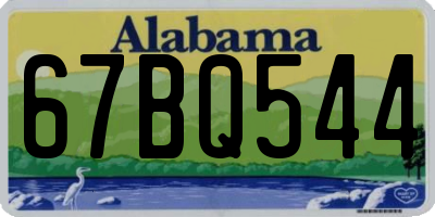 AL license plate 67BQ544