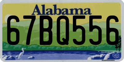 AL license plate 67BQ556