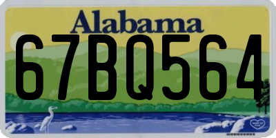 AL license plate 67BQ564